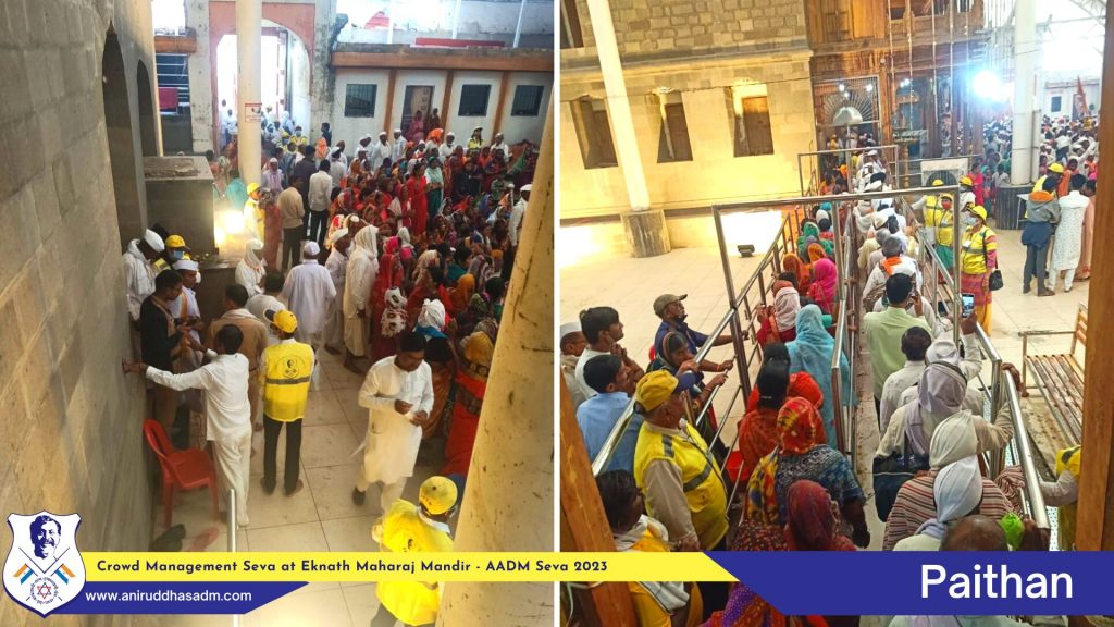 Crowd Management Seva at Eknath Maharaj Mandir (2)